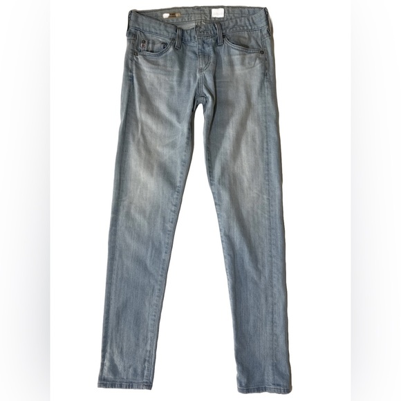 AG Adriano Goldschmied Nikki Slim Jeans 25R Light Wash Relaxed Skinny USA - Picture 2 of 13